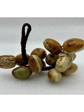 1970s Natural Banded Onyx Quartz Grape Cluster
